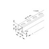 Profilsín perforált 6m C-profil 40mm x 40mm merítetten horganyzott acél 2988/6 FL Niedax